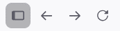 Browser navigation arrows
